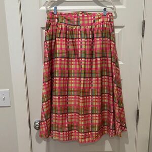 ADORABLE! Plaid Pink and Green Women's Skirt